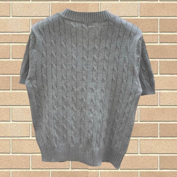 Women's Thom Browne Printed V-Neck Knit Short Sleeve - Picture 2 of 3